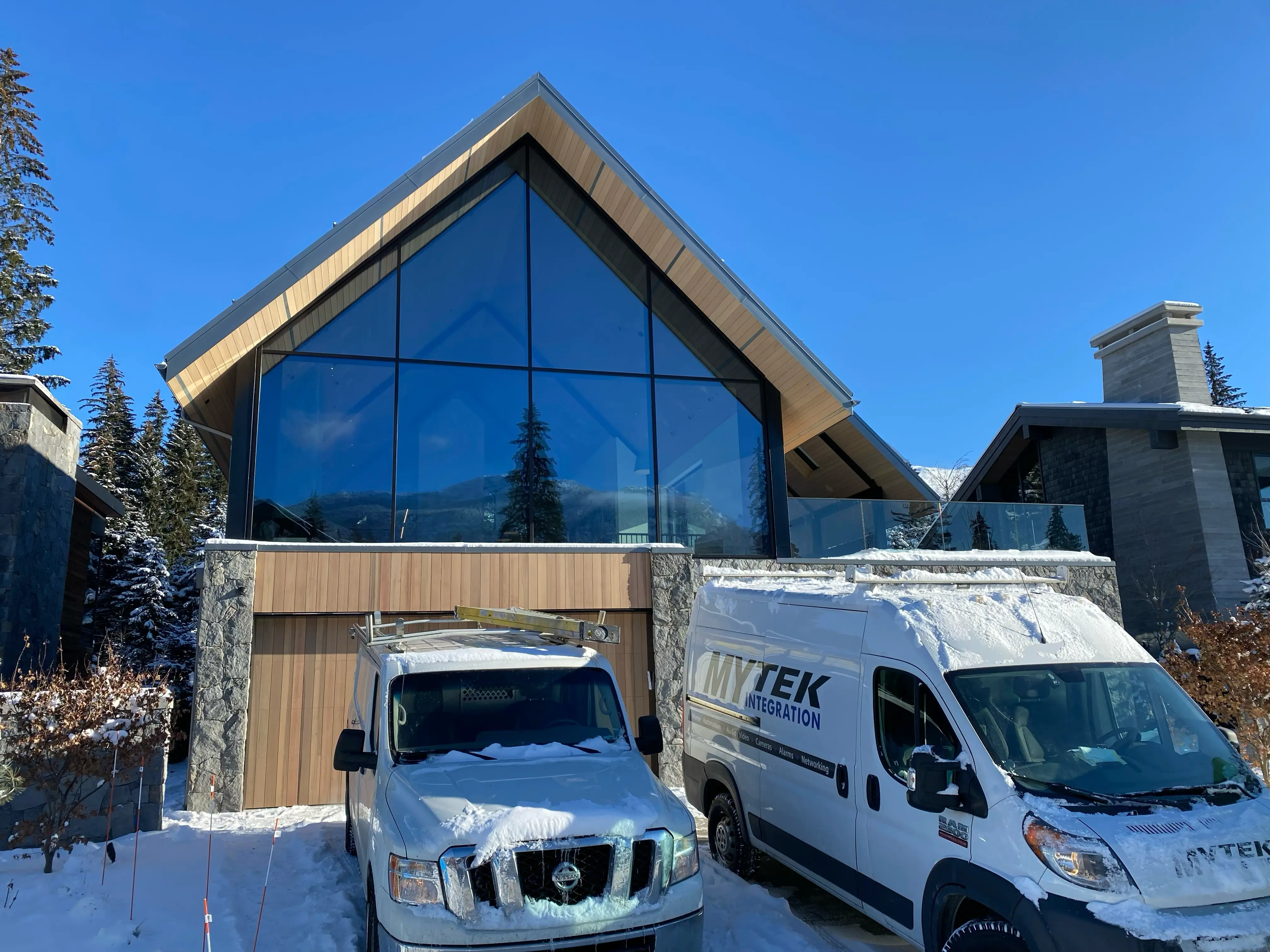 Professional electrical installation in modern home